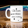 Mug en céramique, blanc basique, qualité A++ , à personnaliser