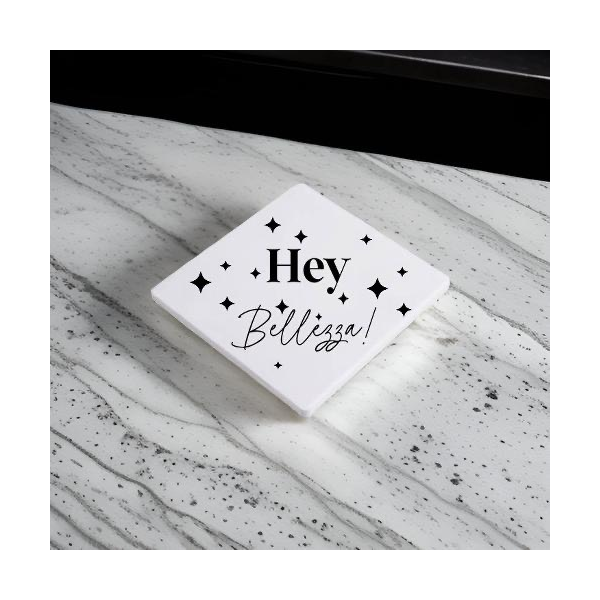 Dessous de verre carré en céramique , à personnaliser, pré commande délai 8 à 10 jours