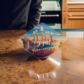 Dessous de verre carré en céramique , à personnaliser, pré commande délai 8 à 10 jours