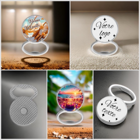 Décapsuleur, ouvre bouteille, forme rond, aimant à personnaliser, avec vos photos, pré commande délai 8 à 10 jours