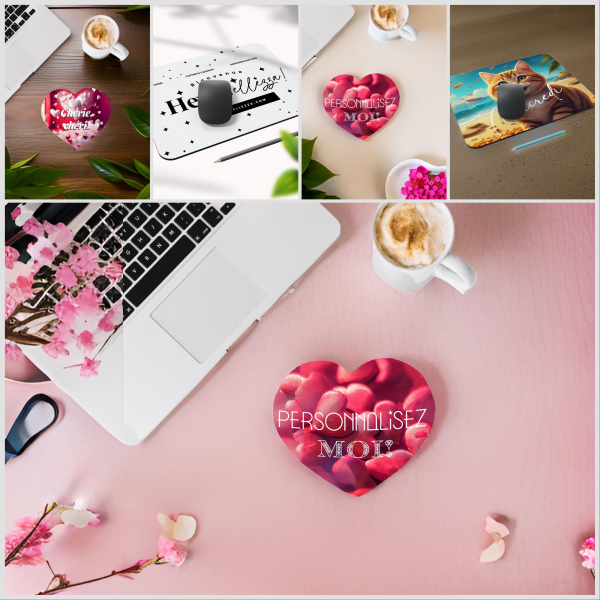 Tapis de souris rectangulaire, à personnaliser, pré commande délai 8 à 10 jours