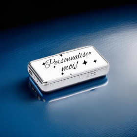 Briquet incandescent, chargeur usb, double faces, à personnaliser, pré commande délai 8 à 10 jours