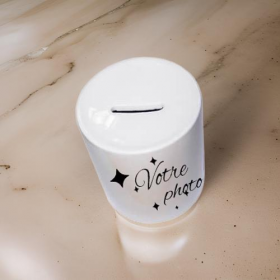 Tirelire à personnaliser, pré commande délai 8 à 10 jours