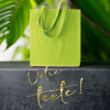 Tote bag, couleur vert citron, sac fourre tout,  à personnaliser, avec les paillettes, délais de traitement sous 8 à 10 jours