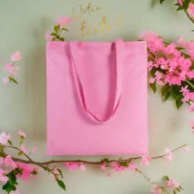 Tote bag, couleur rose, sac fourre tout,  à personnaliser, avec les paillettes, délais de traitement sous 8 à 10 jours