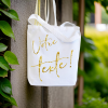 Tote bag, couleur blanc, sac fourre tout,  à personnaliser, avec les paillettes, délais de traitement sous 8 à 10 jours