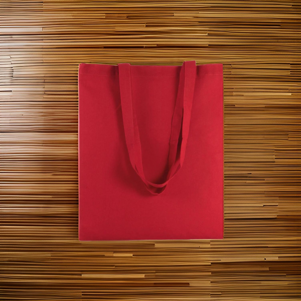 Tote bag, couleur rouge, sac fourre tout,  à personnaliser, avec effet hologramme, délais de traitement sous 8 à 10 jours