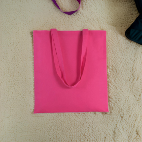 Tote bag, couleur magenta, sac fourre tout,  à personnaliser, avec effet hologramme, délais de traitement sous 8 à 10 jours