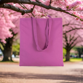 Tote bag, couleur orchidé, sac fourre tout,  à personnaliser, avec effet velours, délais de traitement sous 8 à 10 jours