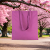 Tote bag, couleur orchidé, sac fourre tout,  à personnaliser, avec effet velours, délais de traitement sous 8 à 10 jours