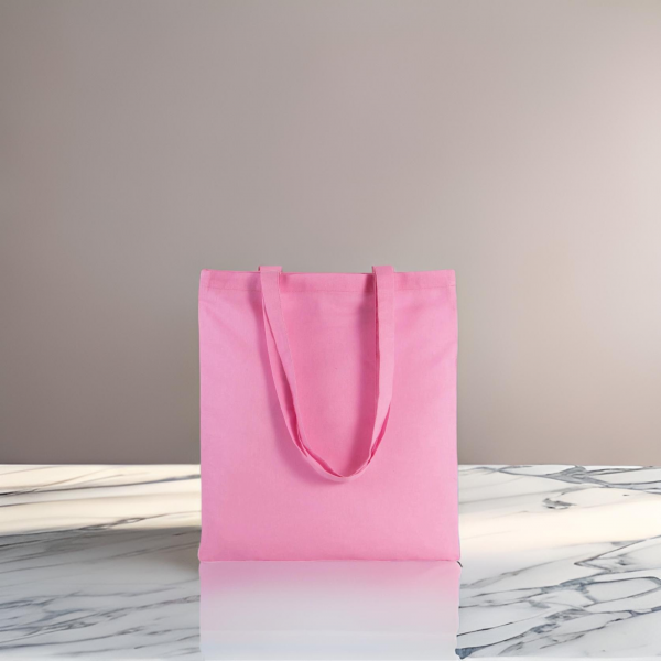 Tote bag, couleur rose, sac fourre tout,  à personnaliser, avec effet velours, délais de traitement sous 8 à 10 jours