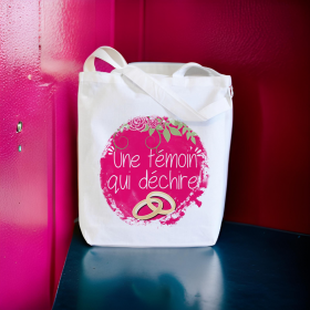 Tote bag, blanc 100% polyester, sac fourre tout,  à personnaliser