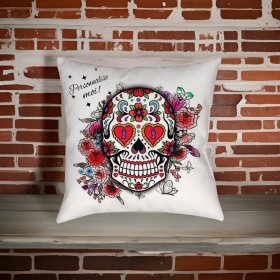 Coussin en satin blanc, 40x40cm, à personnaliser, délais de traitement 8 à 10 jours