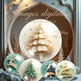 Sapin de noël, image numérique à télécharger instantanément – Format png 300 dpi